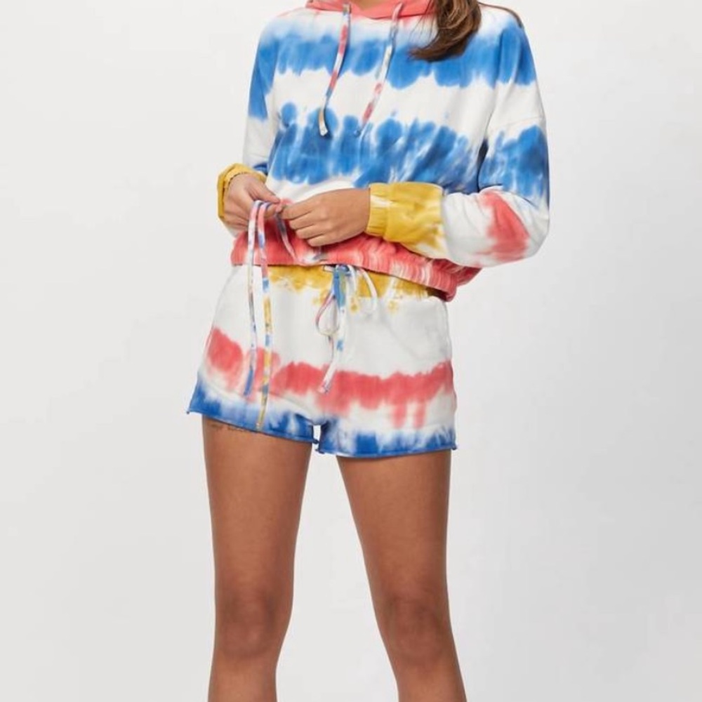Beach Riot Primary Tie Dye Shorts
